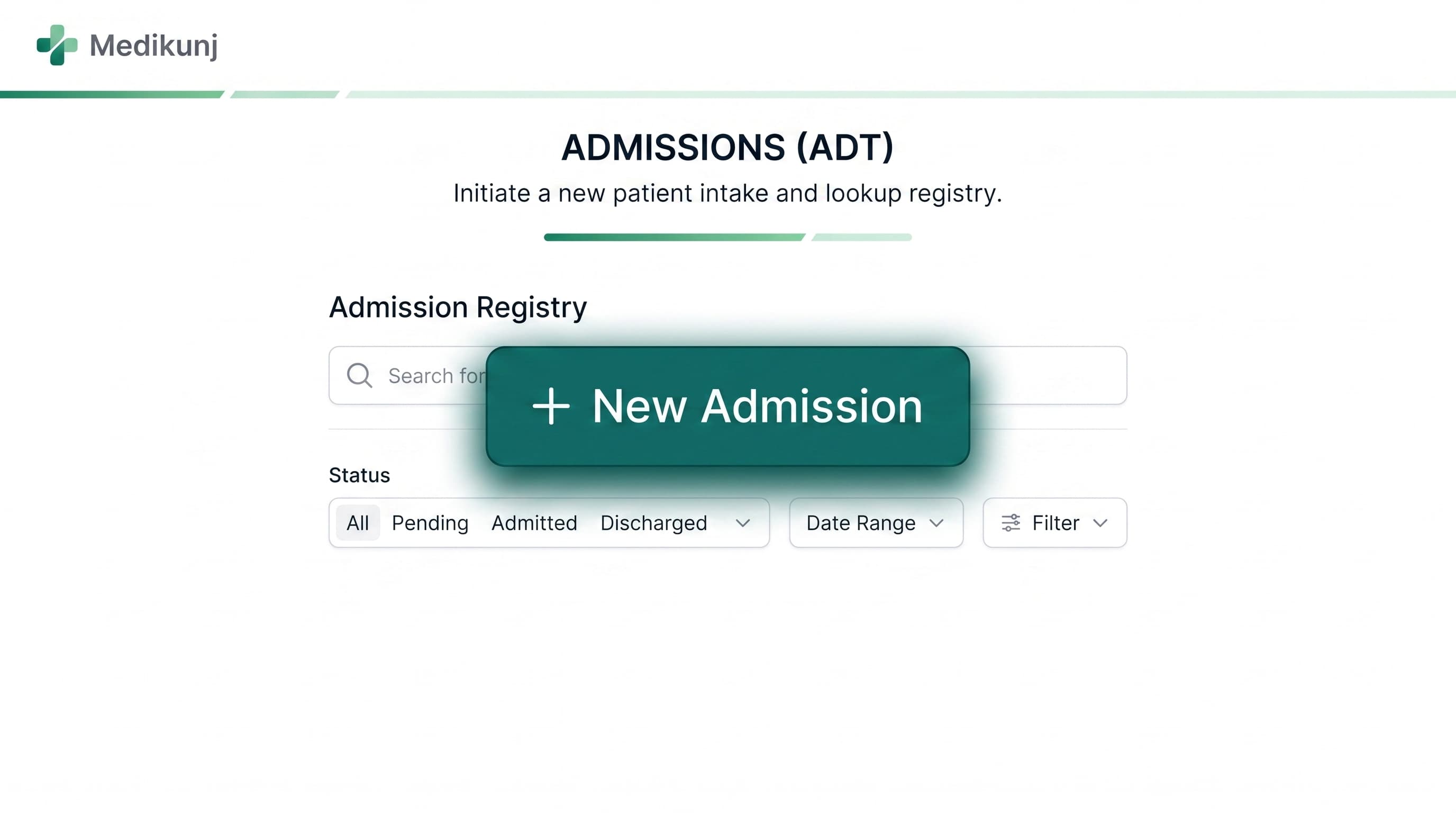 Admissions (ADT)