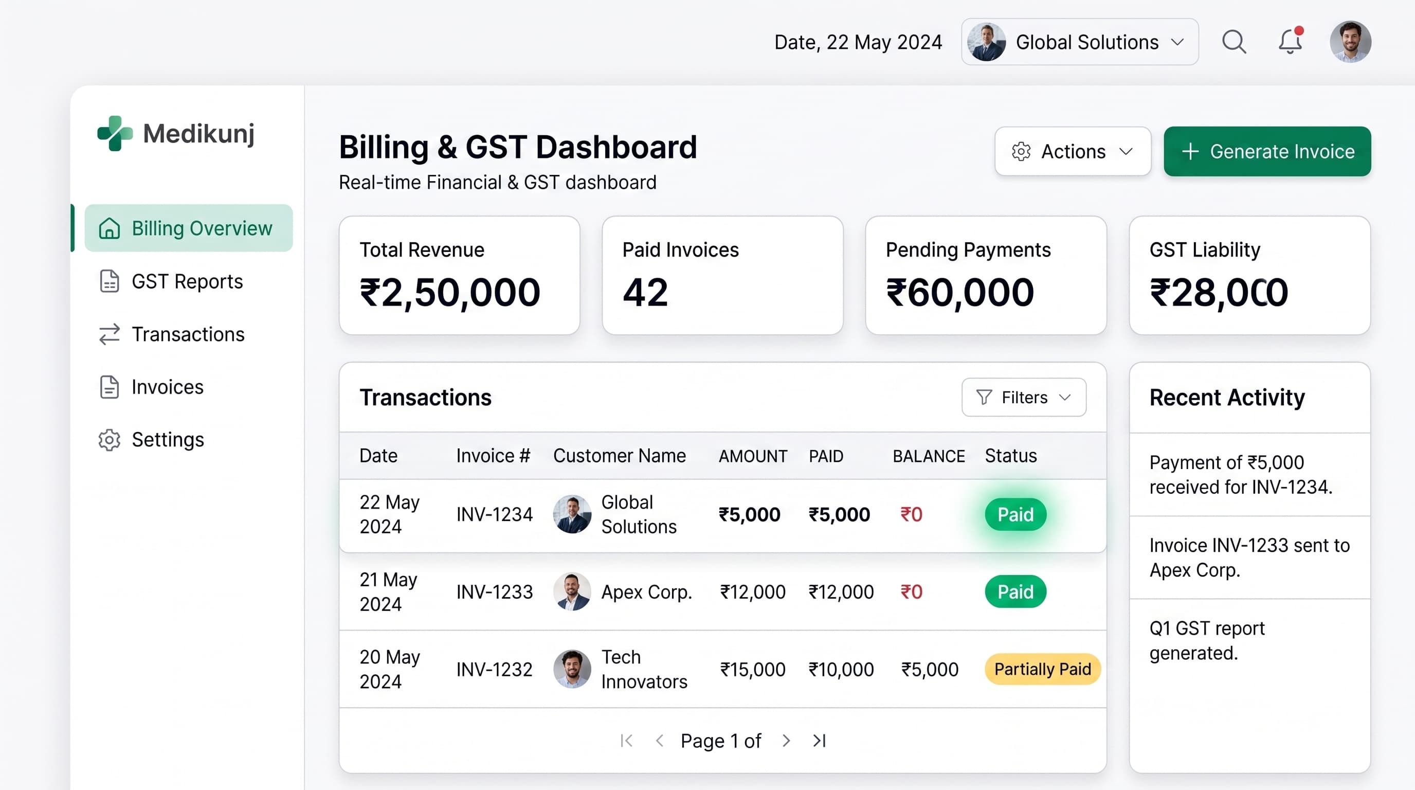 Billing & GST