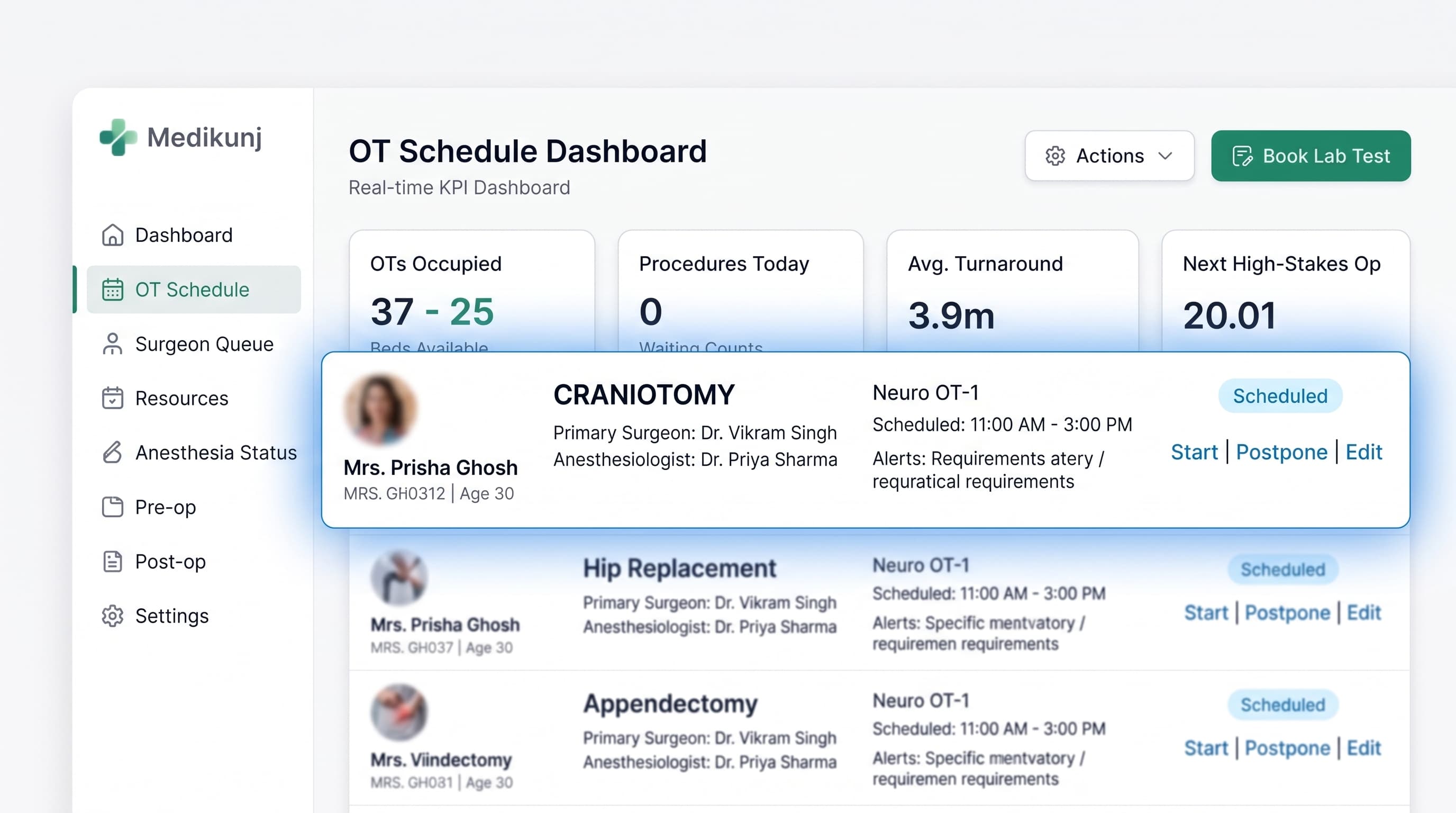 OT Scheduling